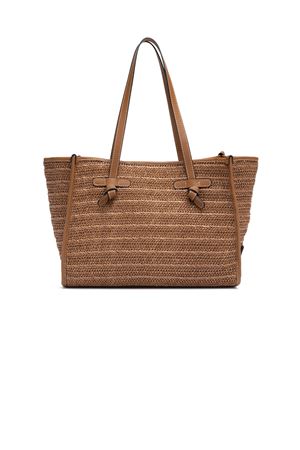 Shopping Marcella in paglia effetto stuoia marrone GIANNI CHIARINI | BS6849COMMRVMRK1117